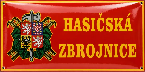 Smaltovaná cedule pro hasiče H3-sdh 3